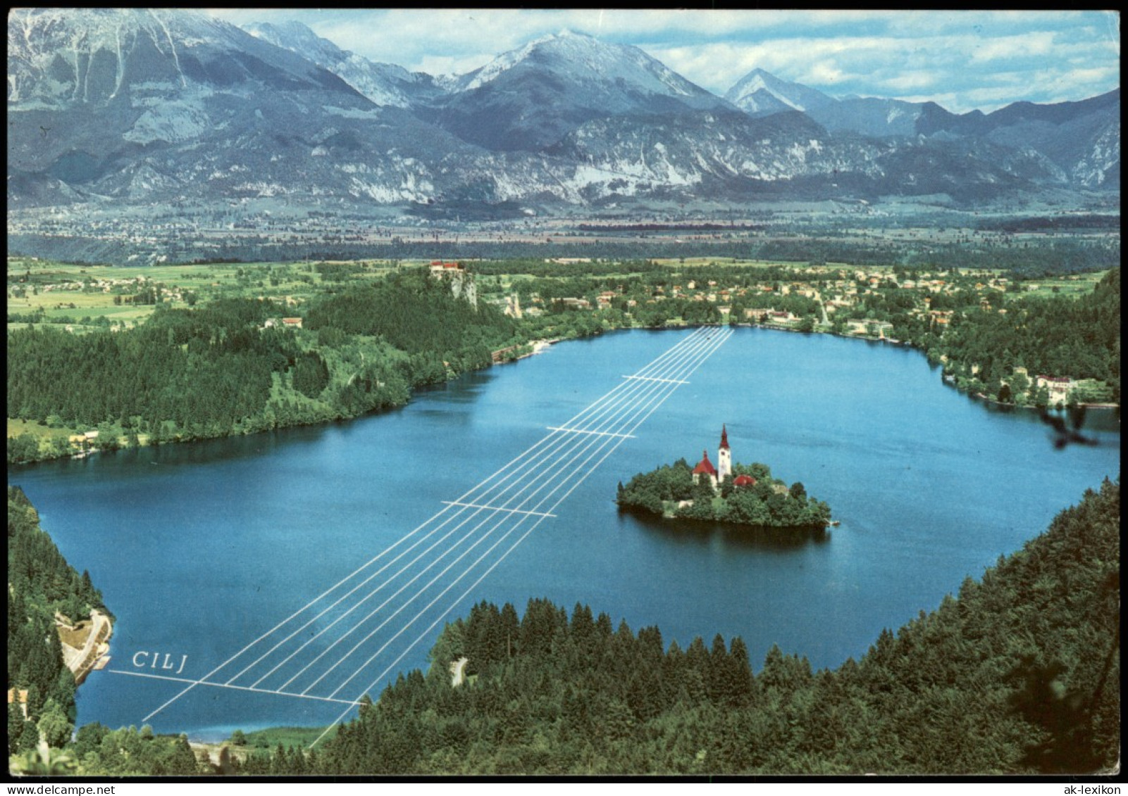 Postcard Bled Veldes Panorama 1966 - Slowenien