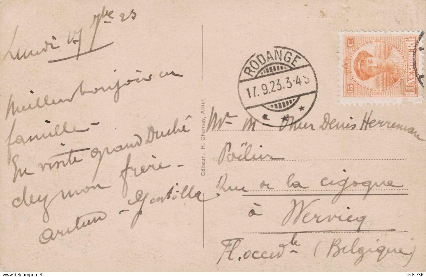 Rodange Panorama Circulée En 1923 - Rodingen