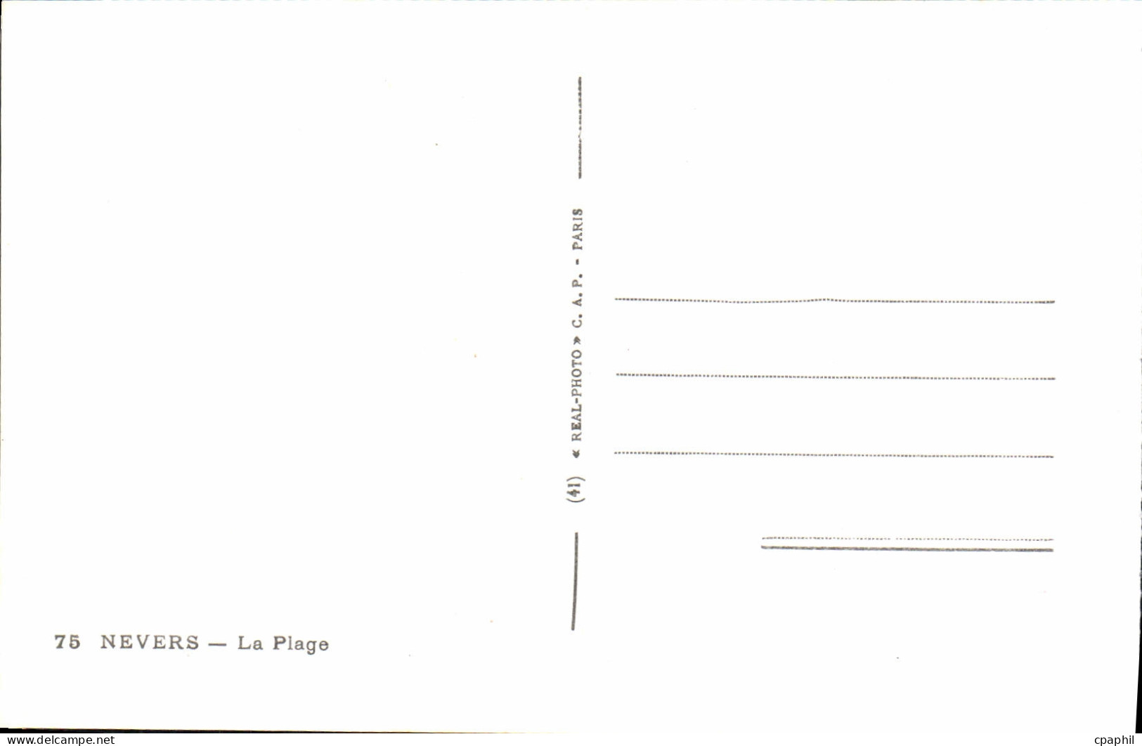 CPA Nevers La Plage - Nevers