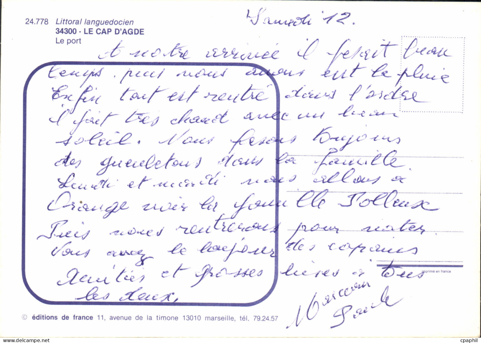 CPM Le Cap D'Agde Le Port - Agde