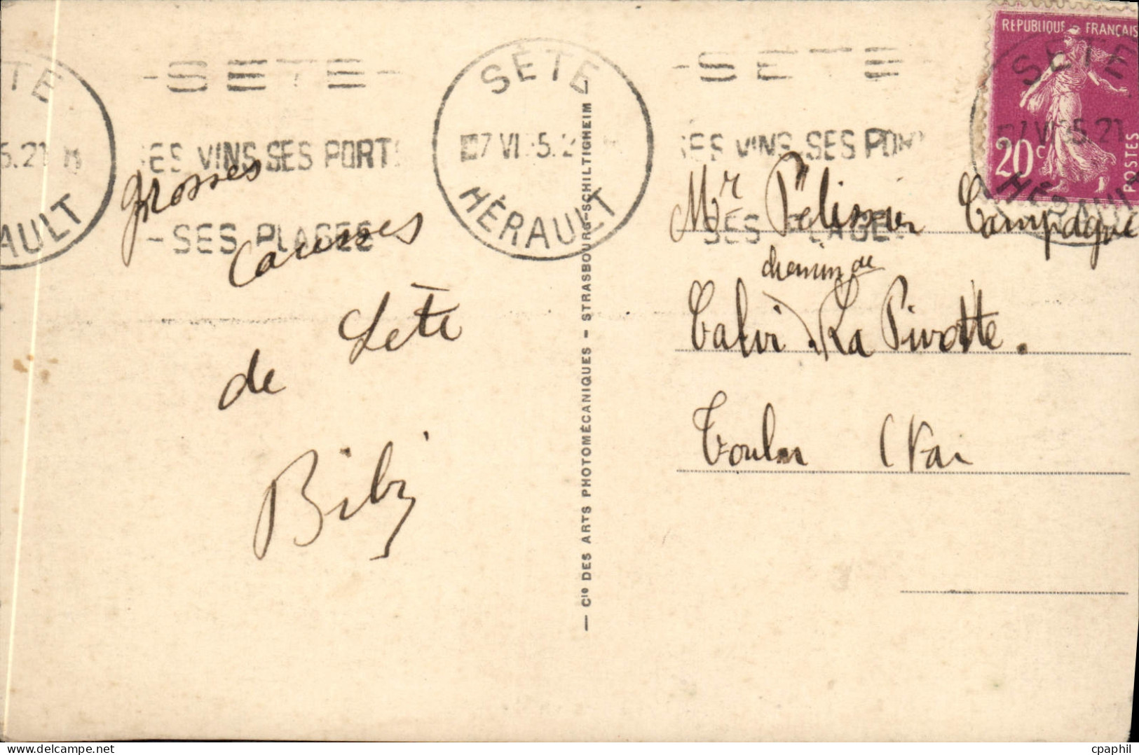 CPA Sete Les Quais Vu Du Mole - Sete (Cette)