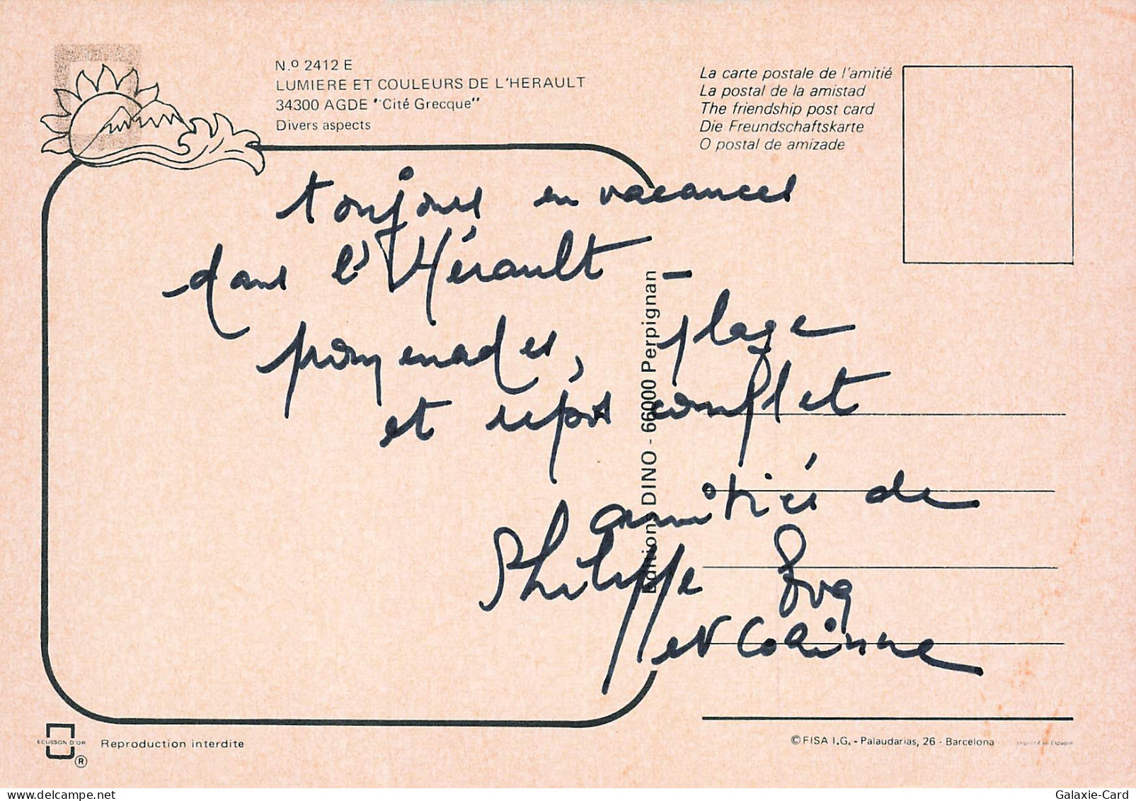 34 AGDE CITE GRECQUE - Agde