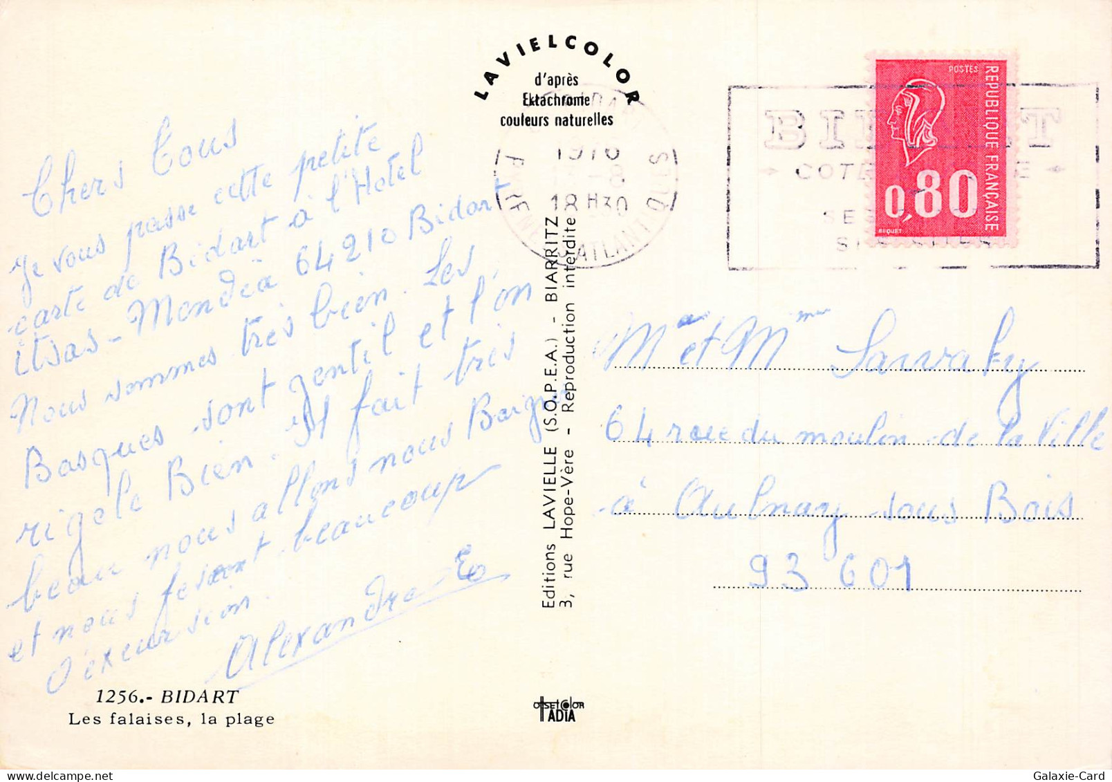 64 BIDART LA PLAGE - Bidarray
