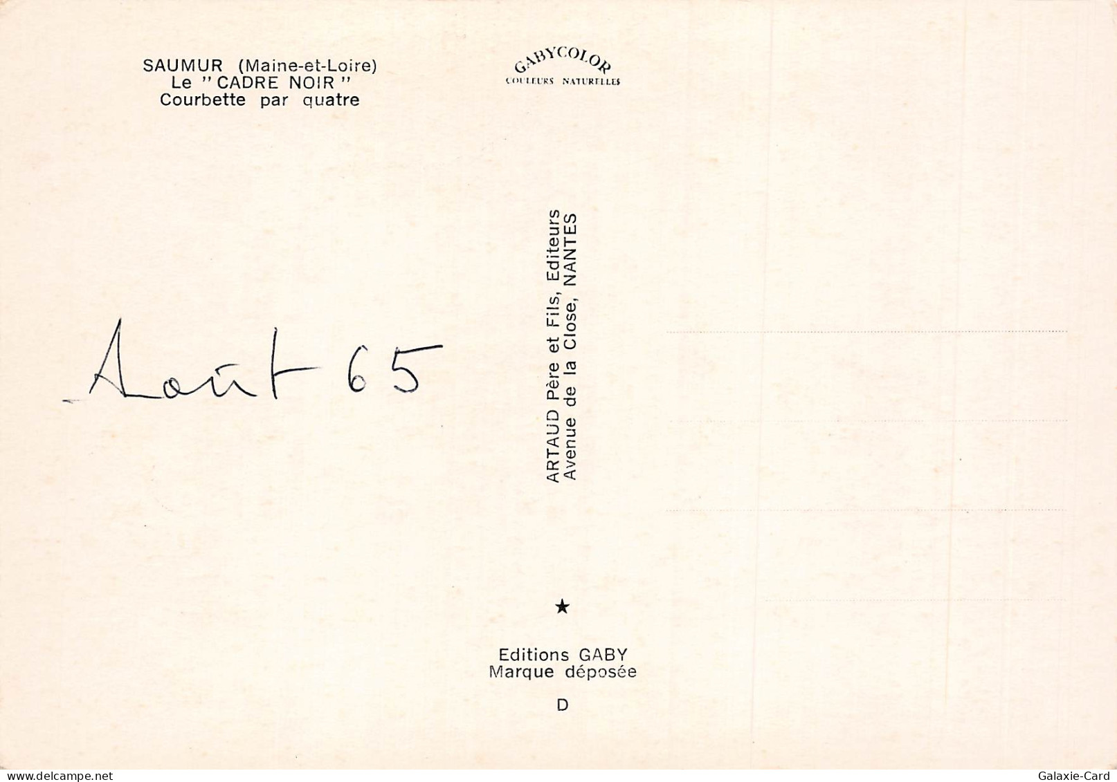 49 SAUMUR CADRE NOIR - Saumur