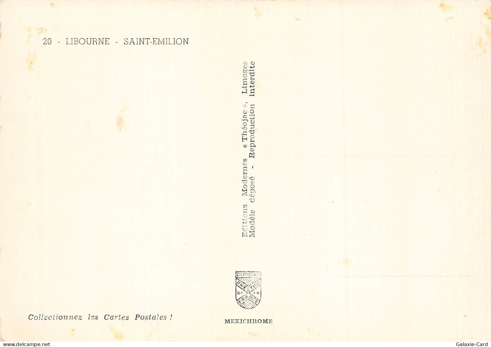 33 LIBOURNE SAINT EMILION - Libourne