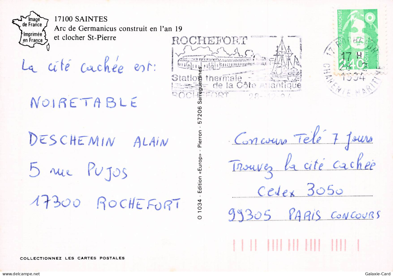 17 SAINTES ARC DE GERMANICUS - Saintes