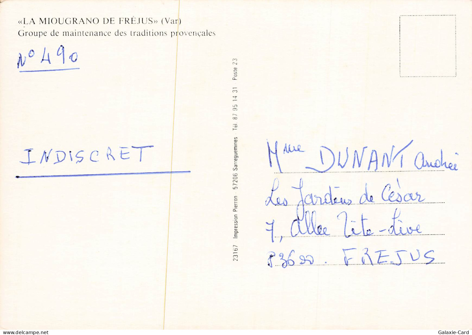 83 FREJUS LA MIOUGRANO DE FREJUS - Frejus