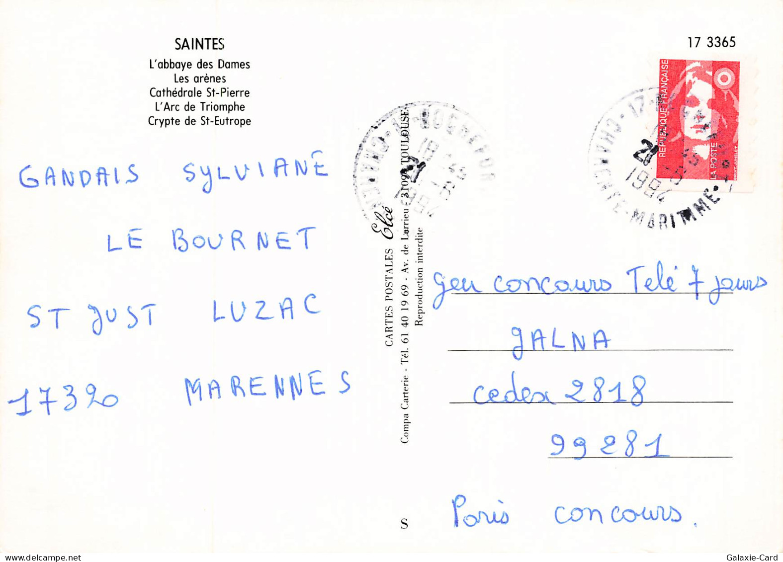 17 SAINTES L ABBAYE DES DAMES - Saintes