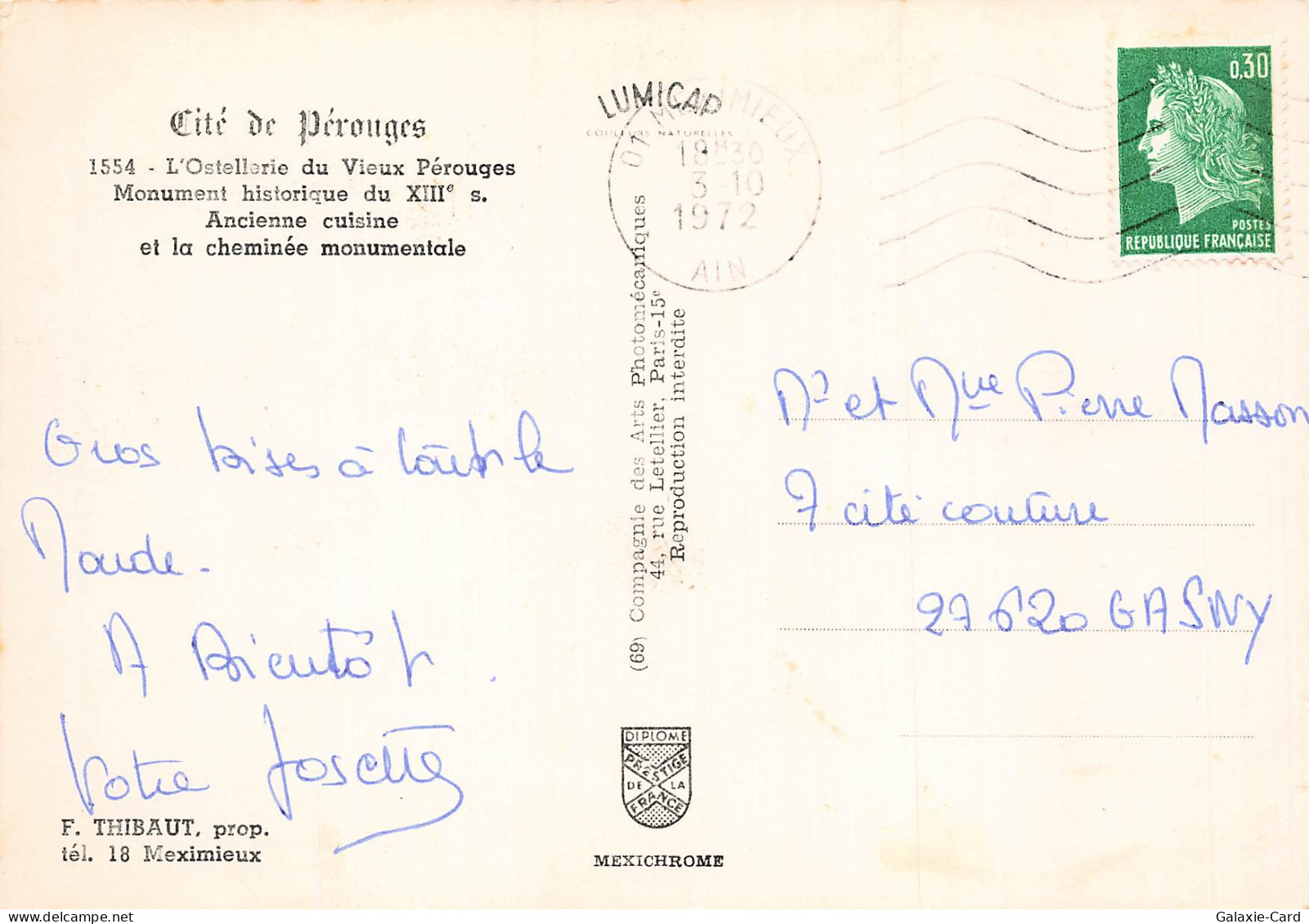 1 PEROUGES L OSTELLERIE DU VIEUX PEROUGES - Pérouges