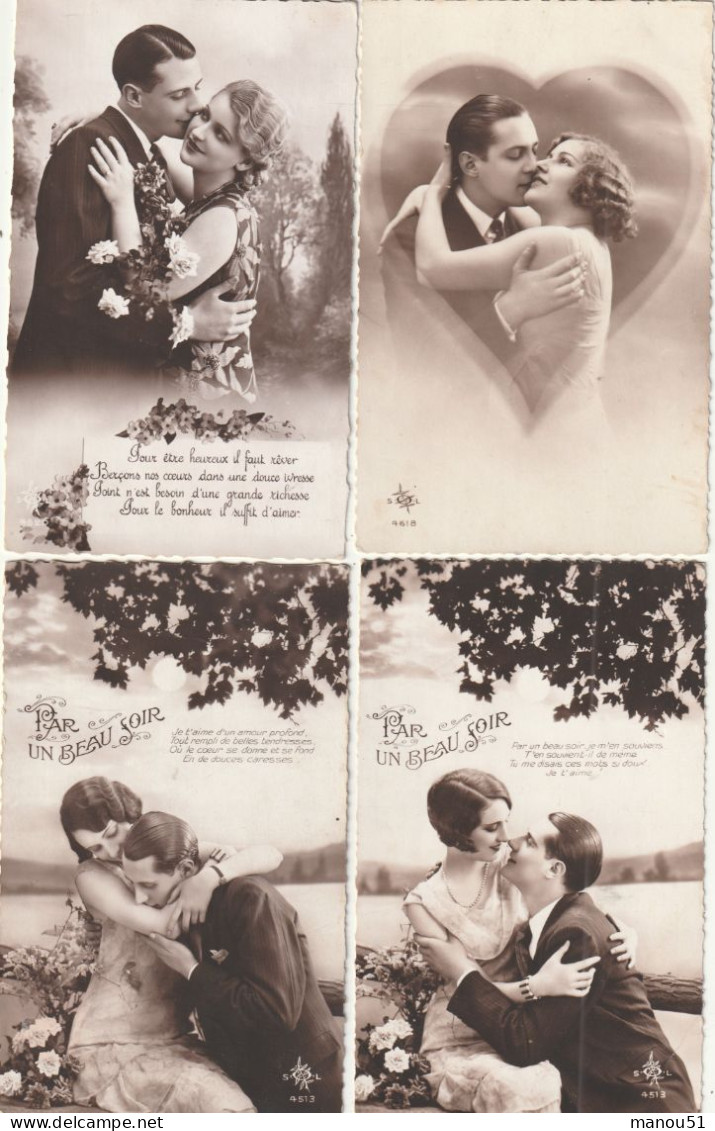 COUPLES - Lot De 20 CPSM - Paare