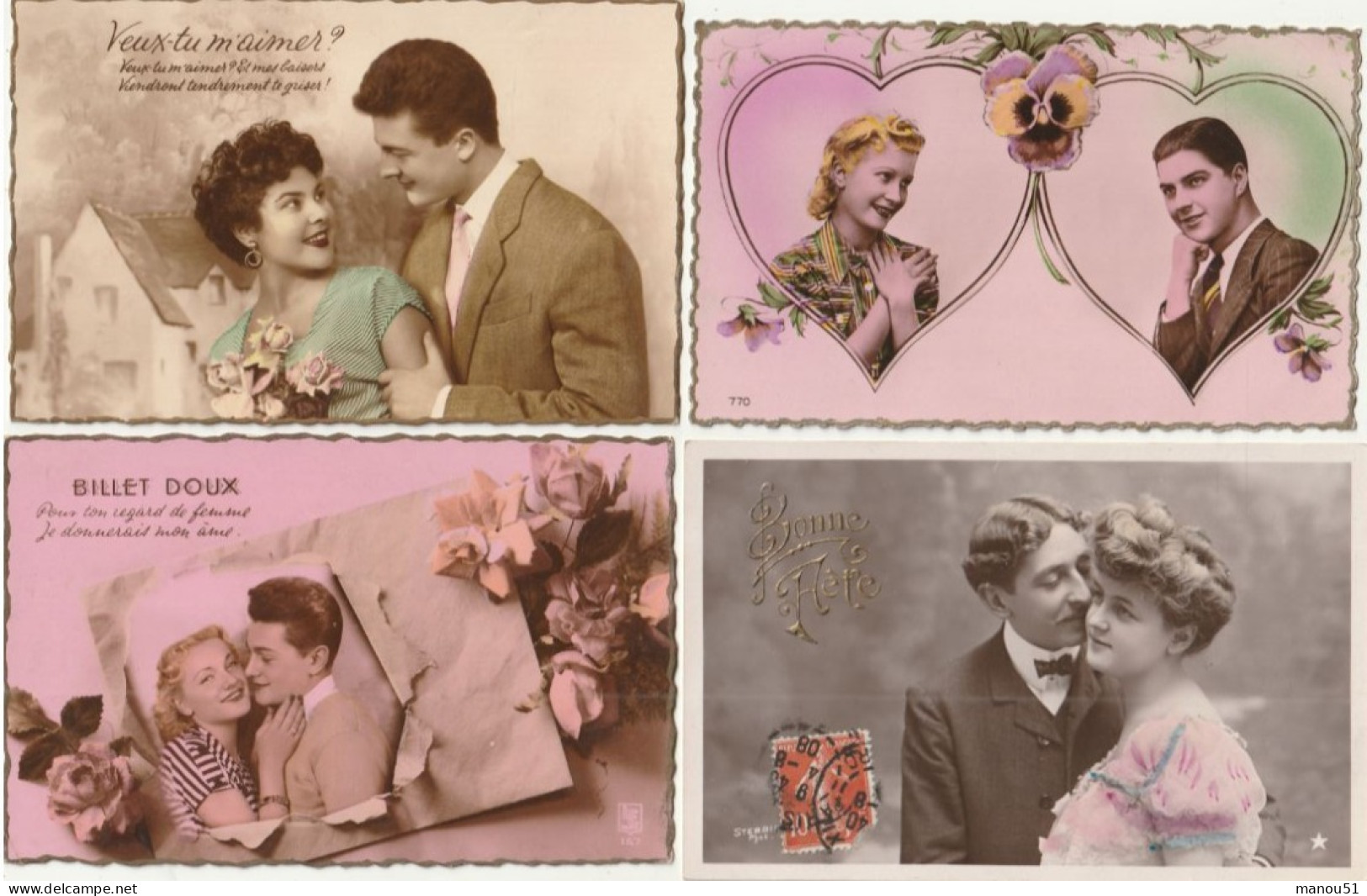 COUPLES - Lot De 20 CPSM - Paare