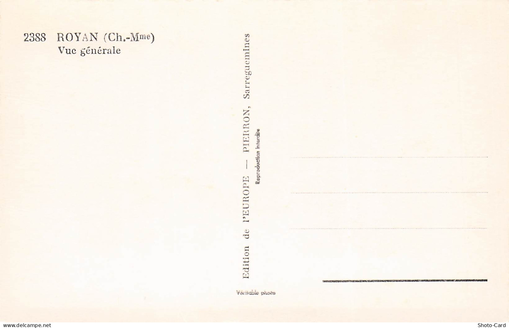 17 ROYAN VUE GENERALE - Royan