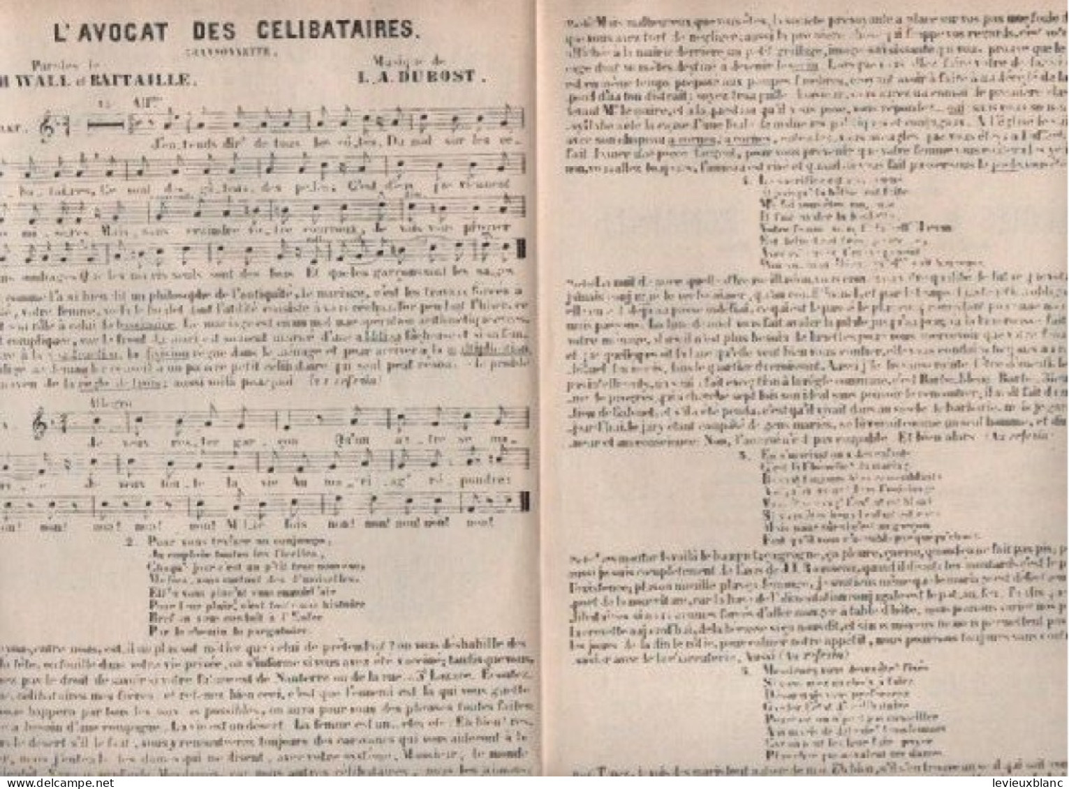Partition Ancienne/ Chansonnette /J Perrin, L'Eldorado/L'Avocat Des Célibataires/ Editions Joubert/Vers 1930-40  PART410 - Libri Di Canti