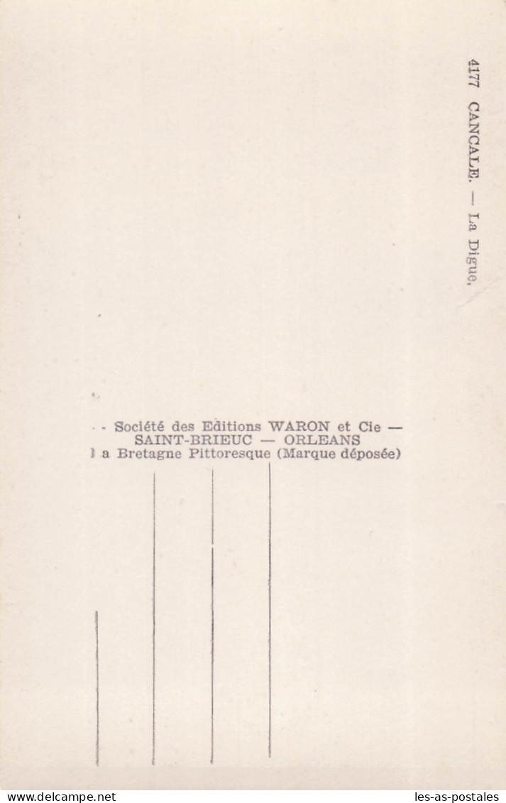 35 CANCALE LA DIGUE - Cancale