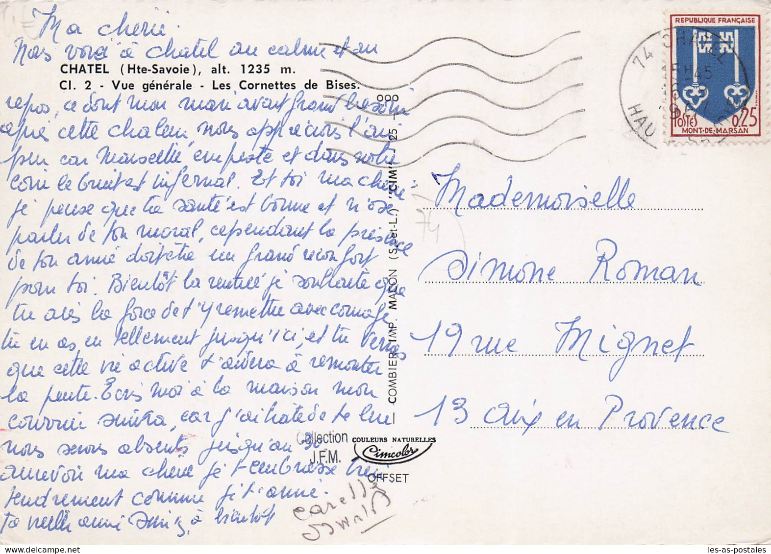 74 CHATEL LES CORNETTES DE BISE - Châtel