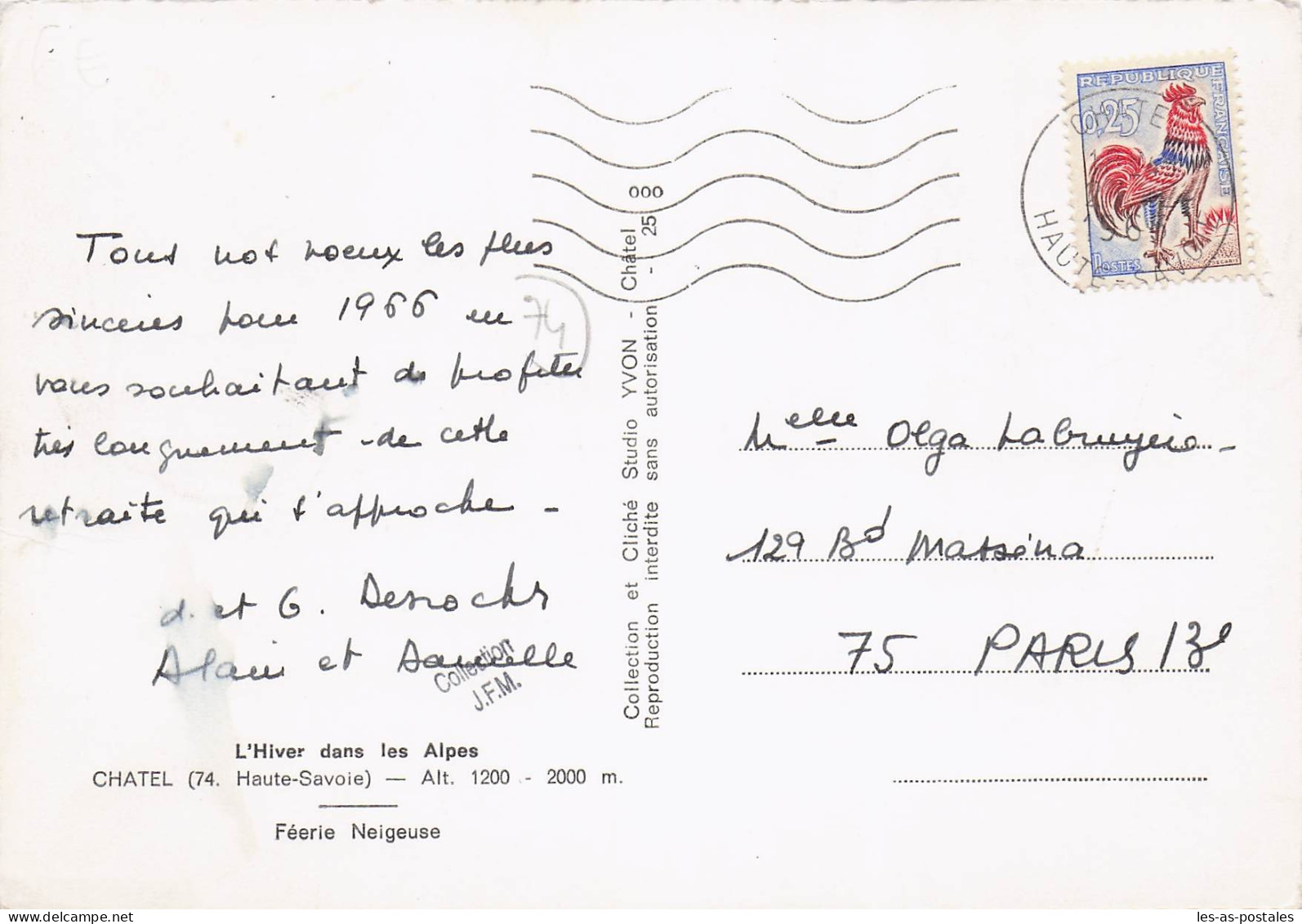 74 CHATEL L HIVER DANS LES ALPES - Châtel