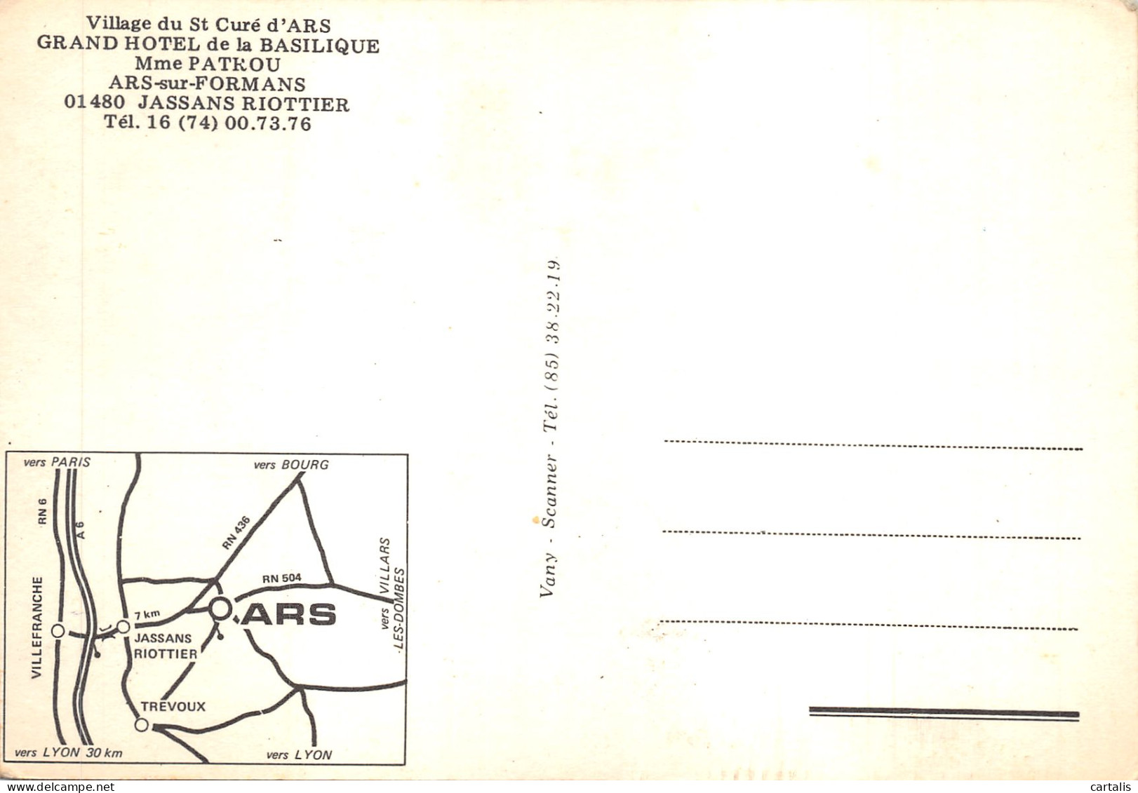 01-ARS SUR FORMANS-N 586-A/0201 - Ars-sur-Formans