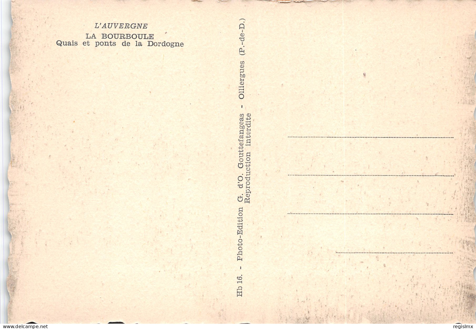 63-LA BOURBOULE-N°T2764-D/0149 - La Bourboule