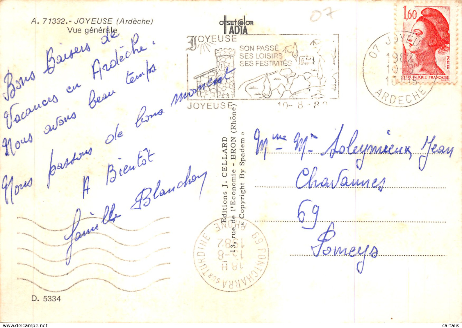 07-JOYEUSE-N 587-A/0107 - Joyeuse
