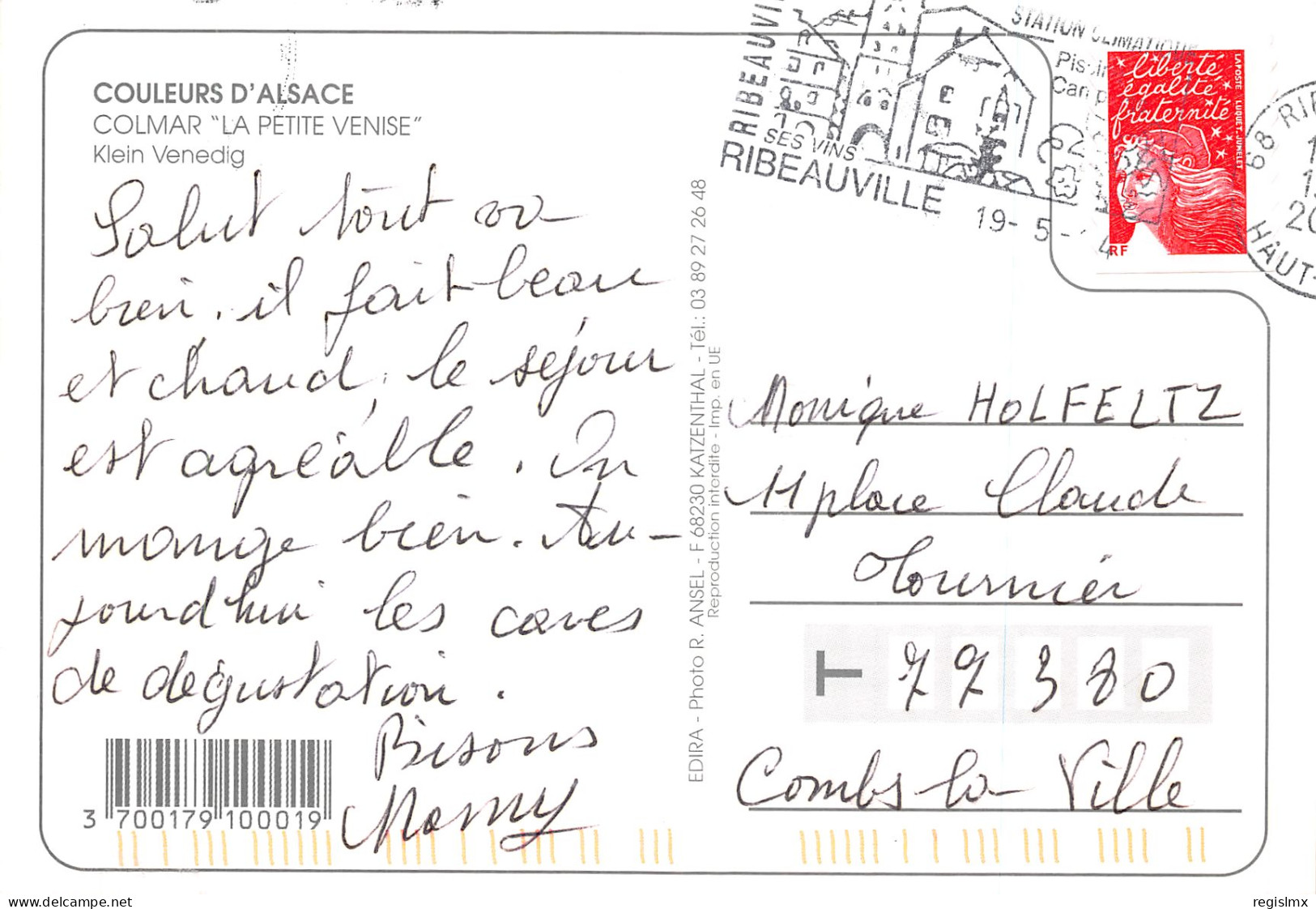 68-COLMAR-N°T2765-D/0103 - Colmar