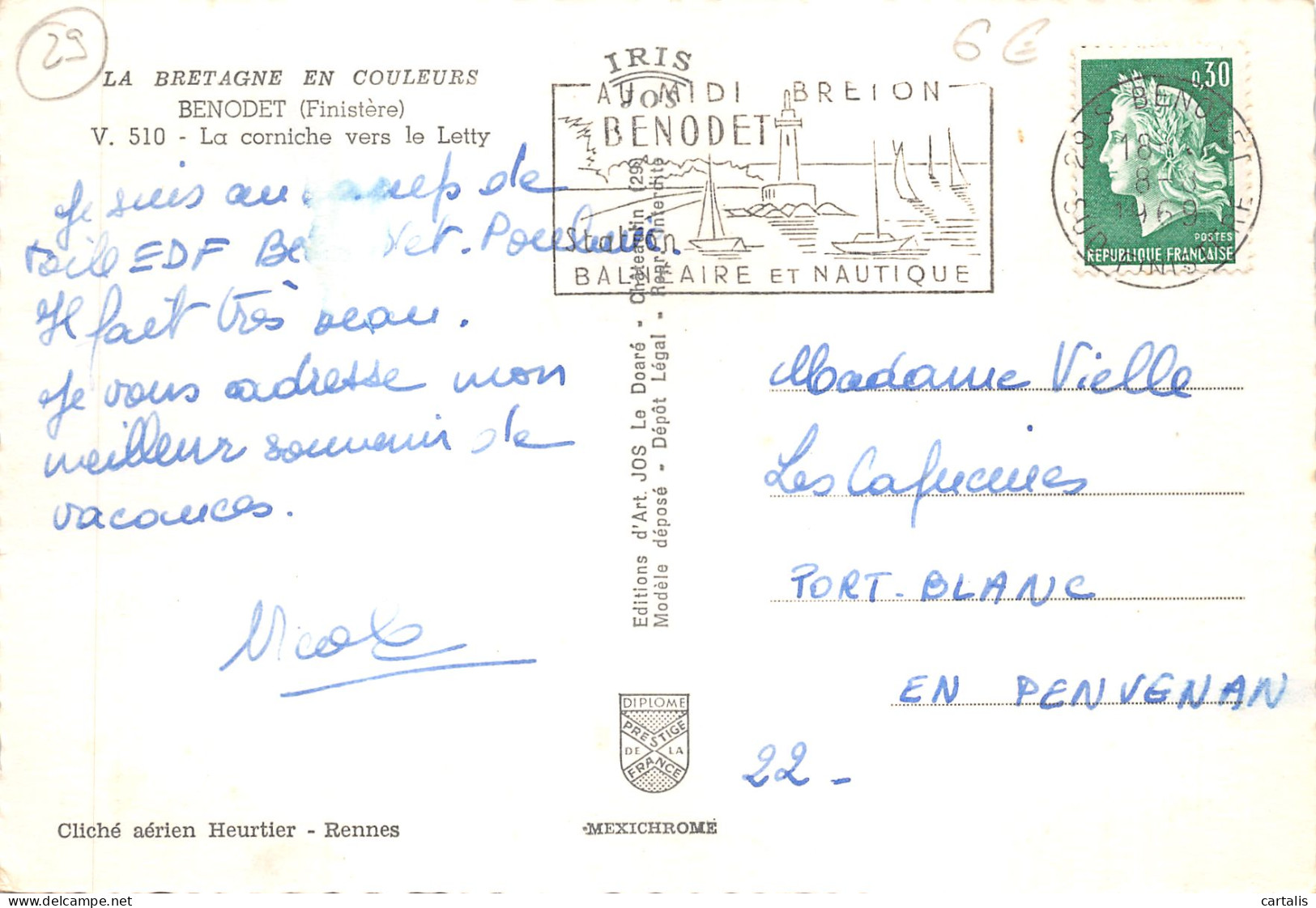 29-BENODET-N 588-D/0371 - Bénodet