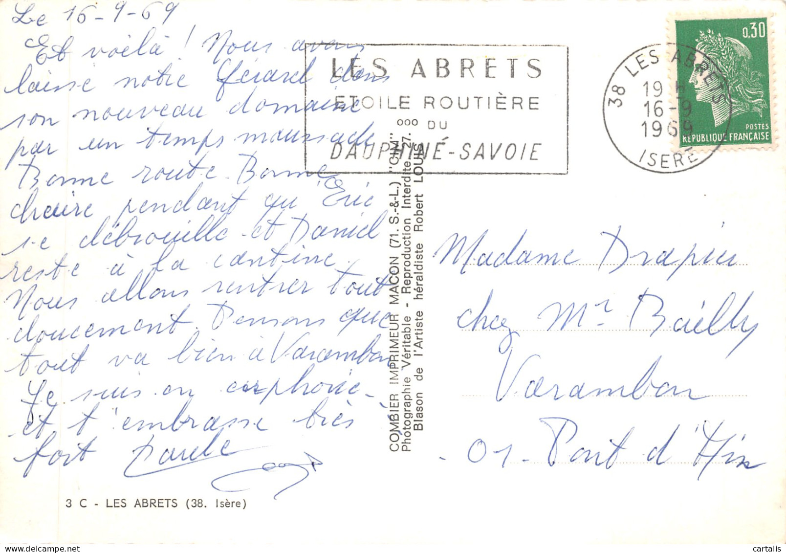 38-LES ABRETS-N 589-D/0193 - Les Abrets