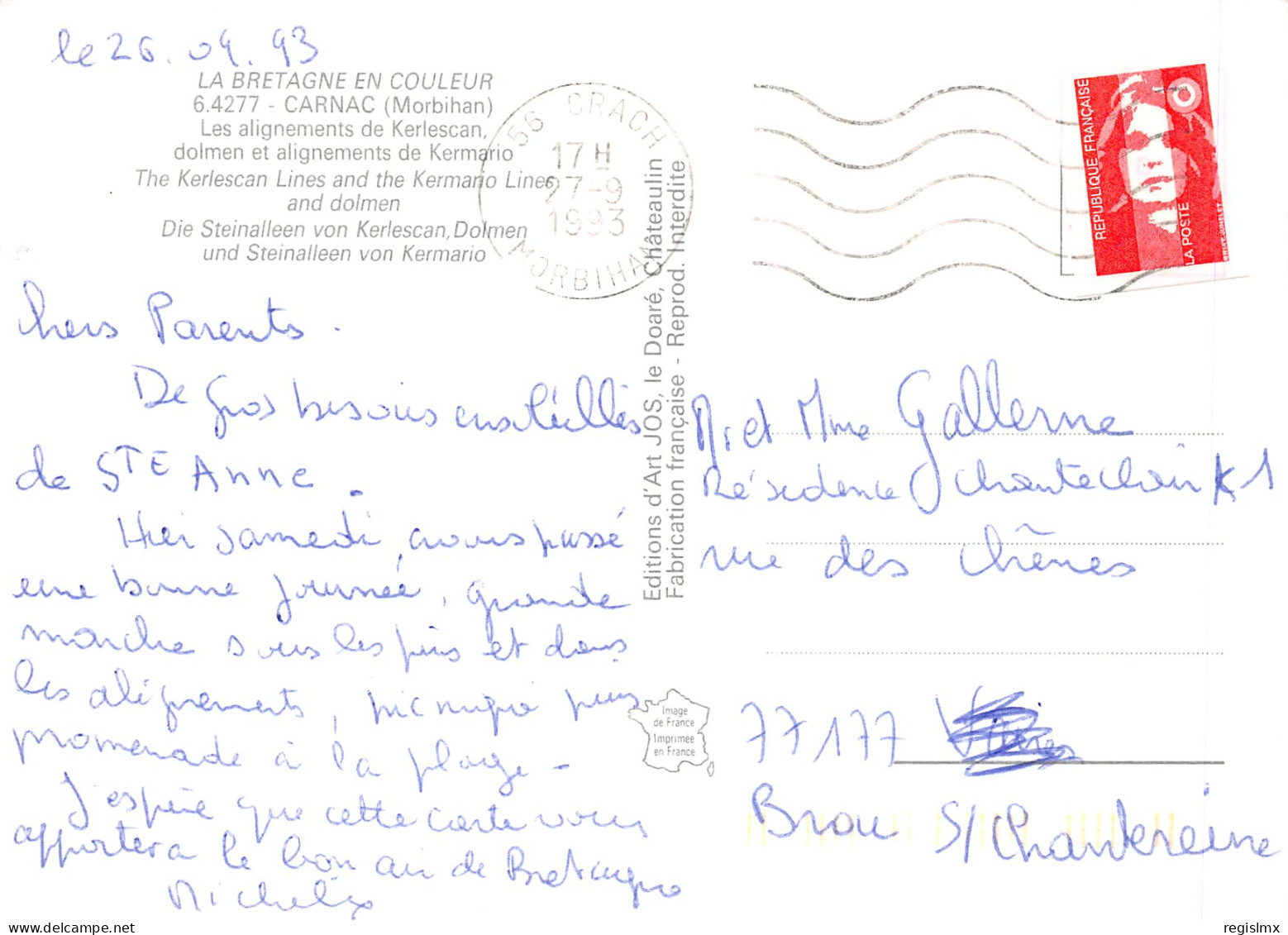 56-CARNAC-N°T2768-B/0083 - Carnac