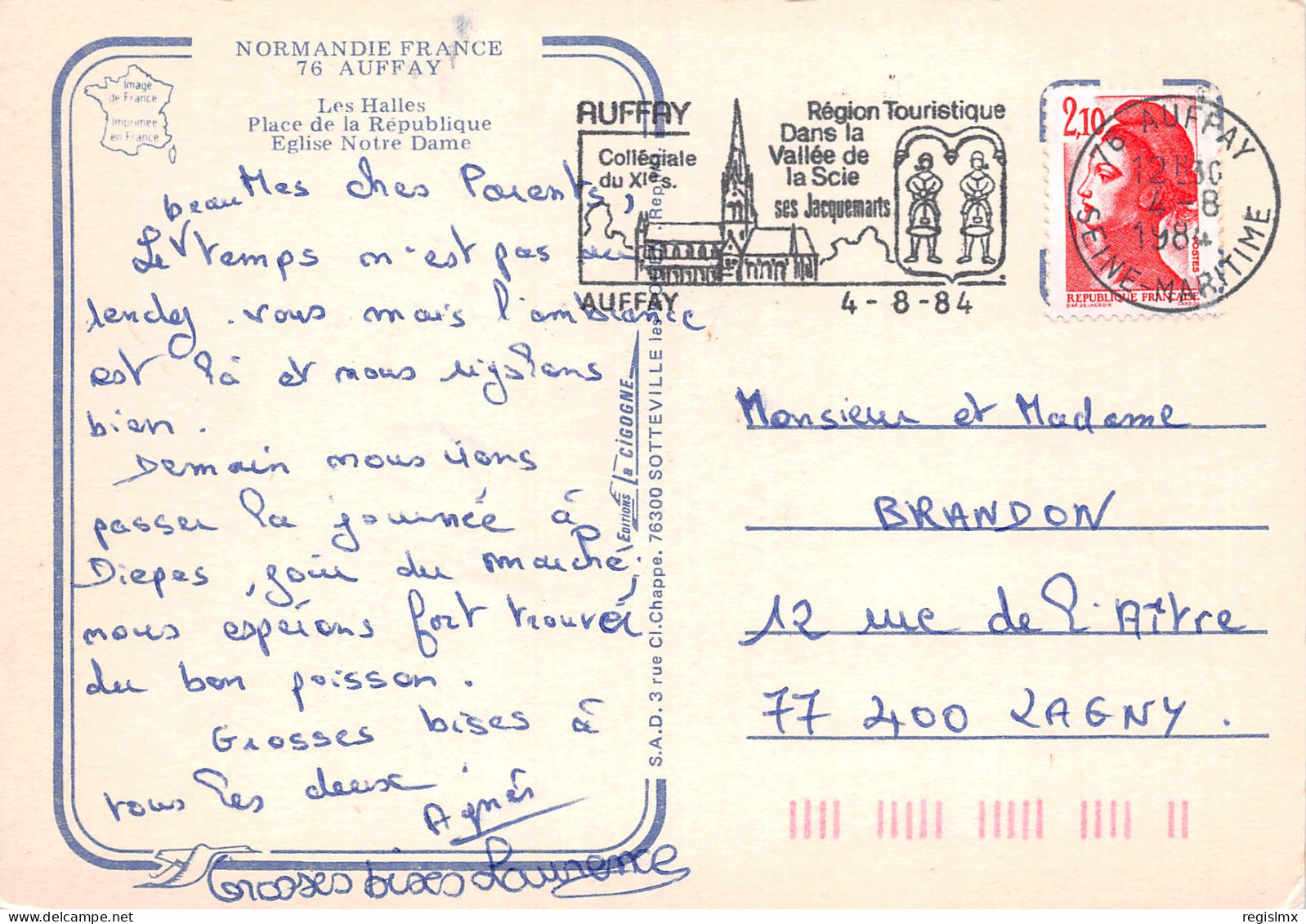 76-AUFFRAY-N°T2768-D/0209 - Auffay