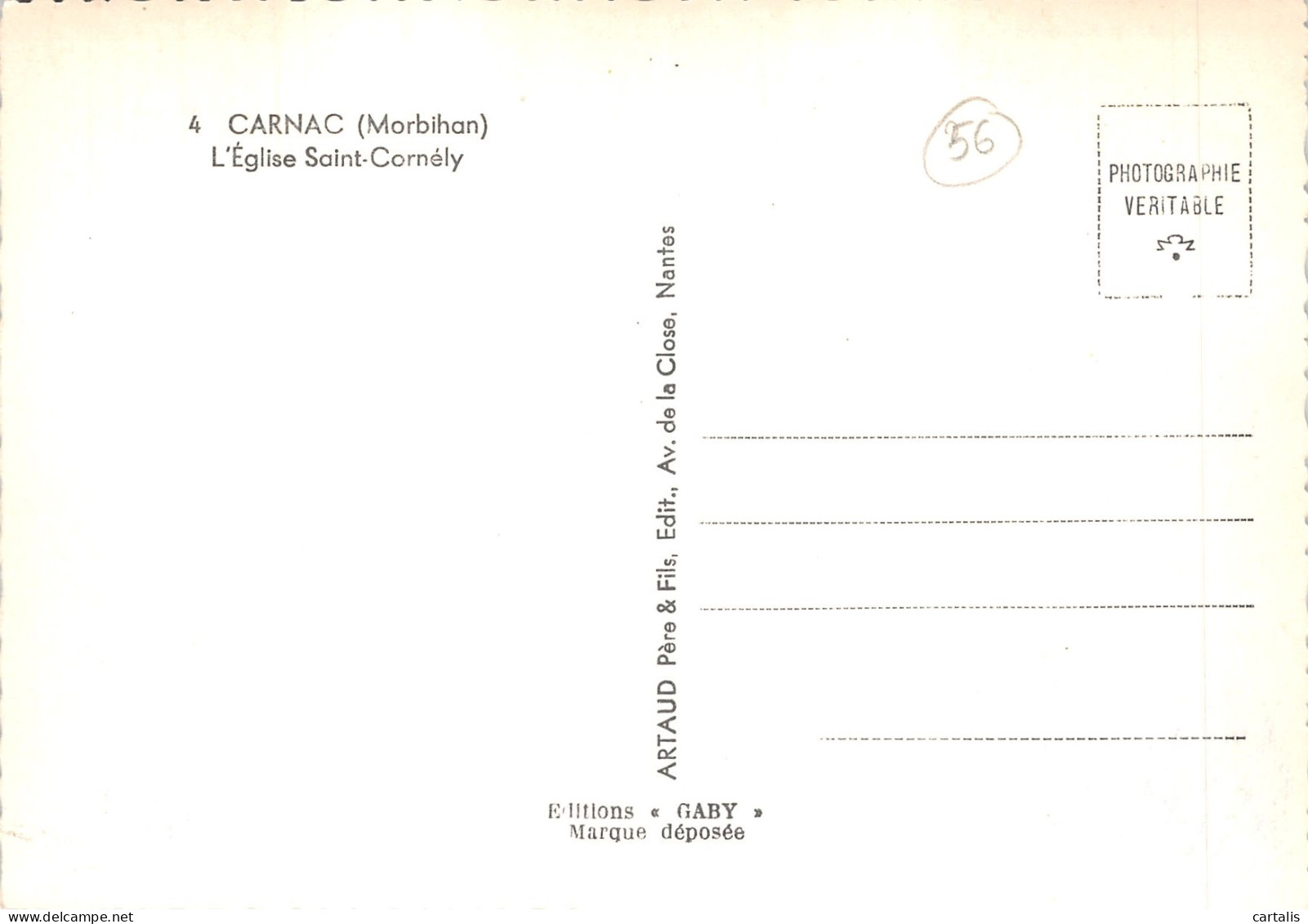 56-CARNAC-N 591-B/0105 - Carnac
