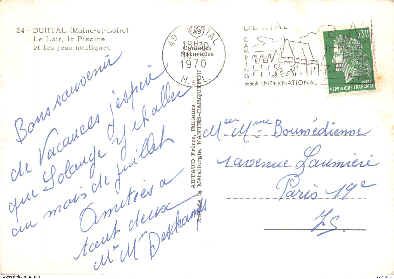 49-DURTAL-N 590-D/0309 - Durtal