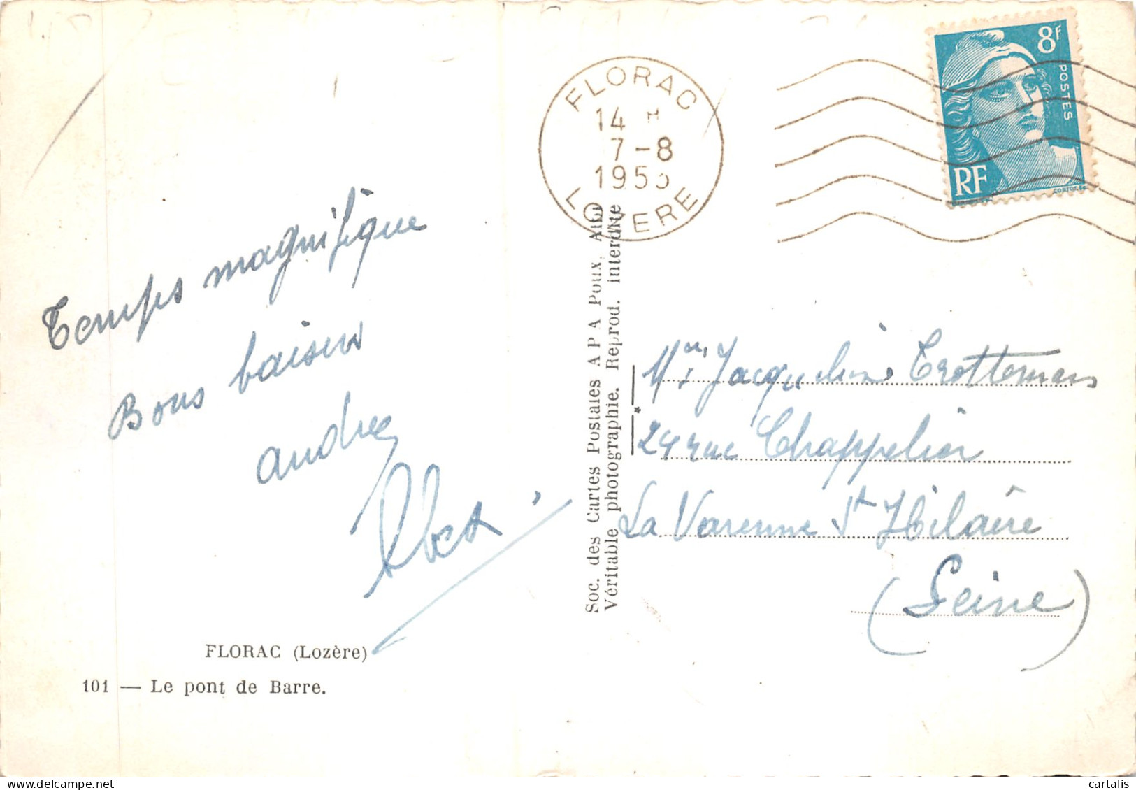 48-FLORAC-N 590-D/0281 - Florac