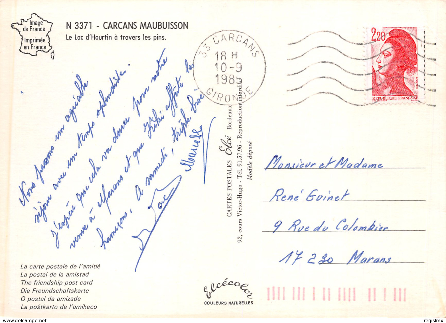 33-CARCANS MAUBUISSON-N°T2770-D/0141 - Carcans