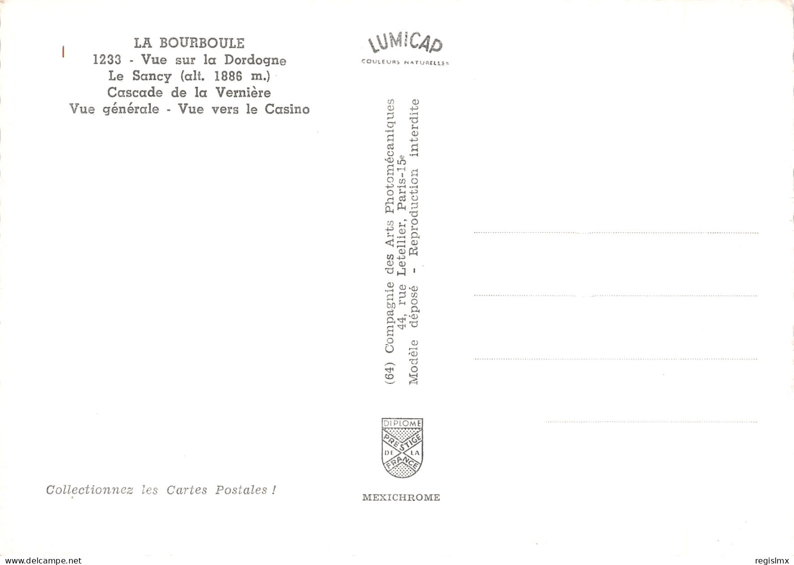 63-LA BOURBOULE-N°T2771-C/0359 - La Bourboule