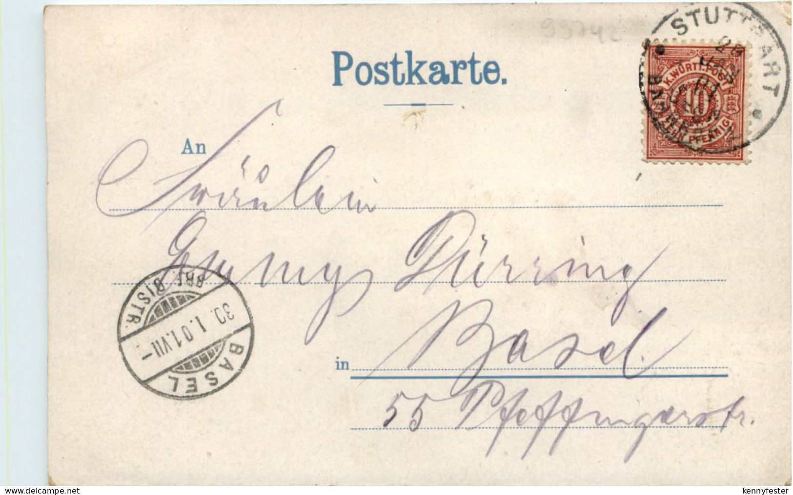 Stuttgart - Stiftskirche - Litho - Stuttgart