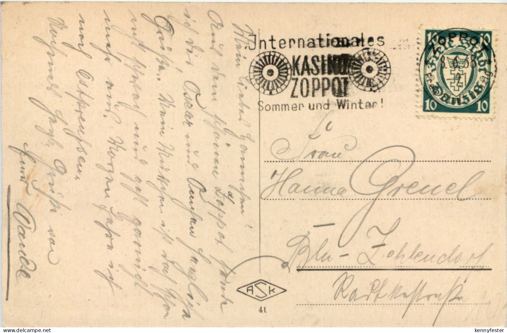 Ostseebad Zoppot - Seesteg - Danzig