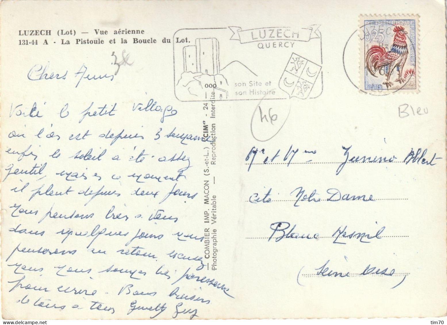 CARTE  POSTALE    46  LUZECH      LOT - Luzech
