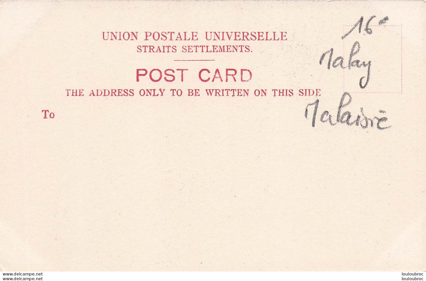 NATIVES  PENANG  MALAY MALAISIE - Malaysia