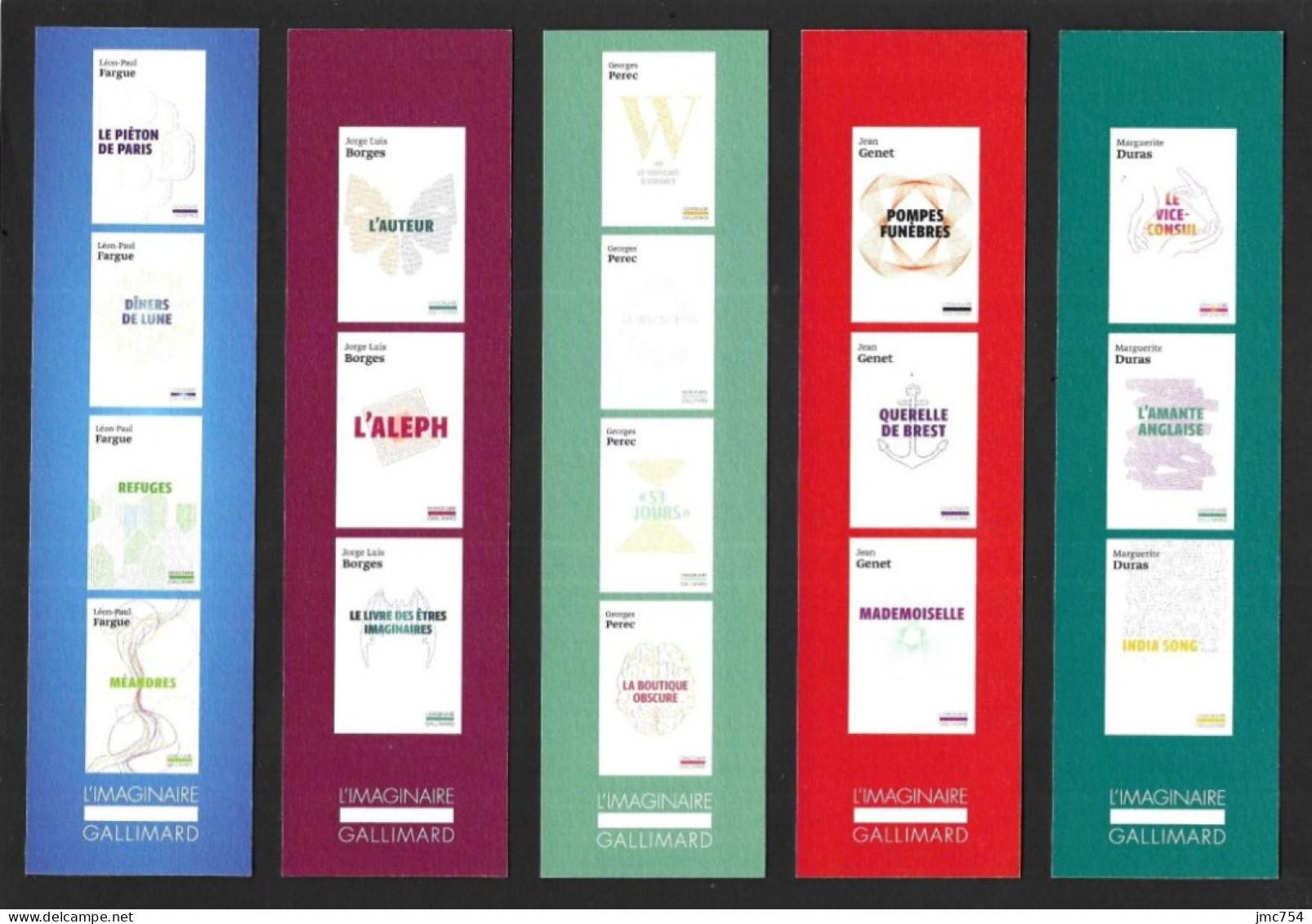 Série De 5 Marque Page Gallimard.   Bookmark. - Lesezeichen