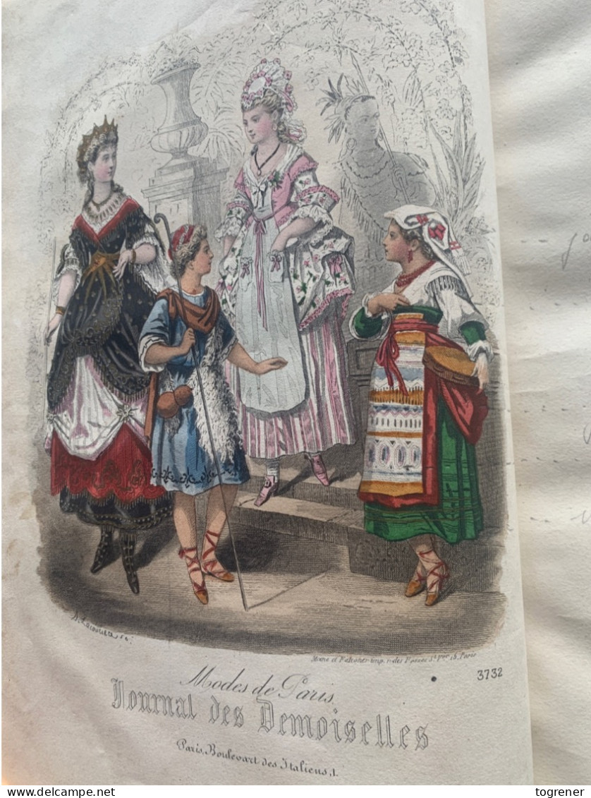 Gravures. Journal Des Demoiselles – Année Complète 1870 –16 Gravures De Mode - Magazines - Before 1900