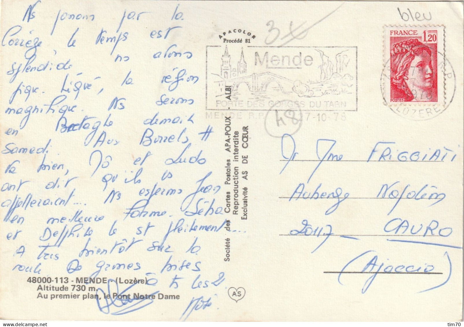 CARTE  POSTALE  48  MENDE       LOZERE - Mende