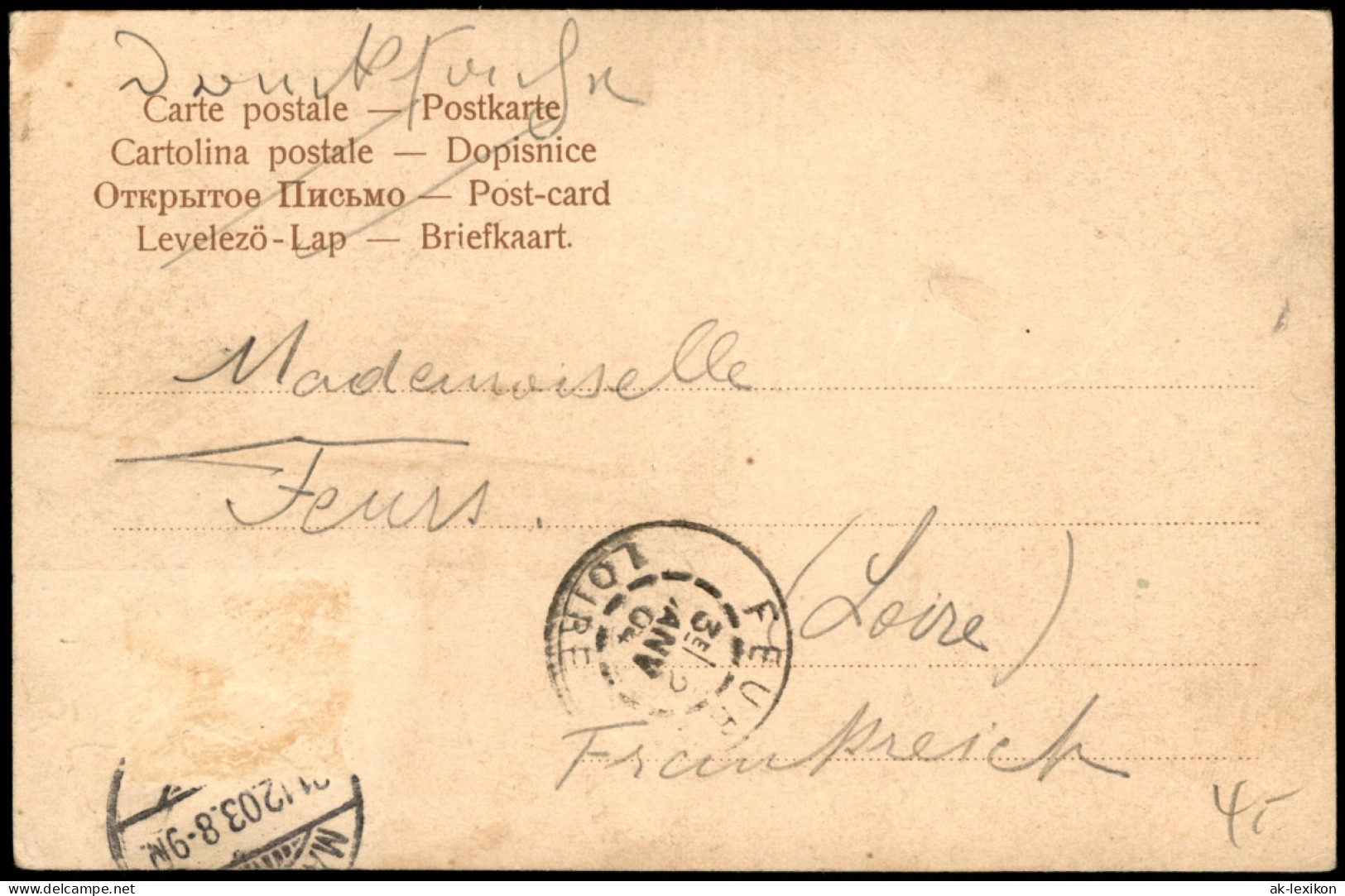 Ansichtskarte Mannheim Luisenring, Straßenbahn 1904 - Mannheim