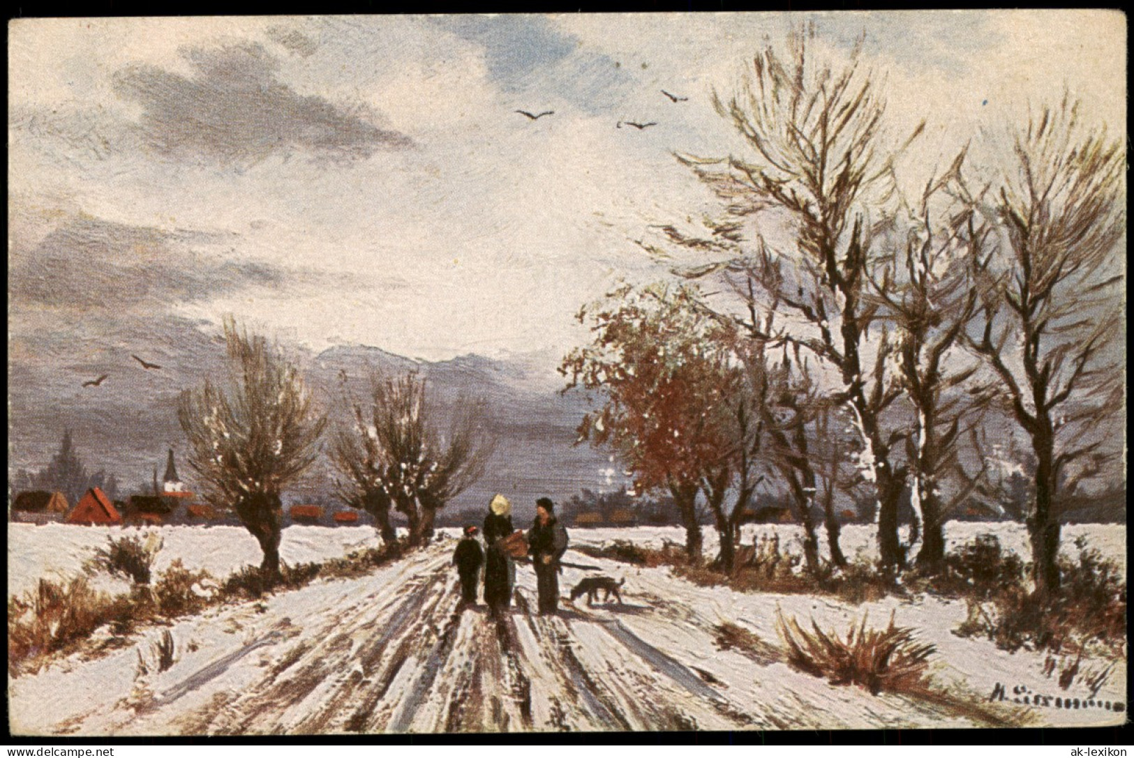 Ansichtskarte  Winter-AnsichtskartSchnee/Eis Stimmungsbild 1920 - Non Classés