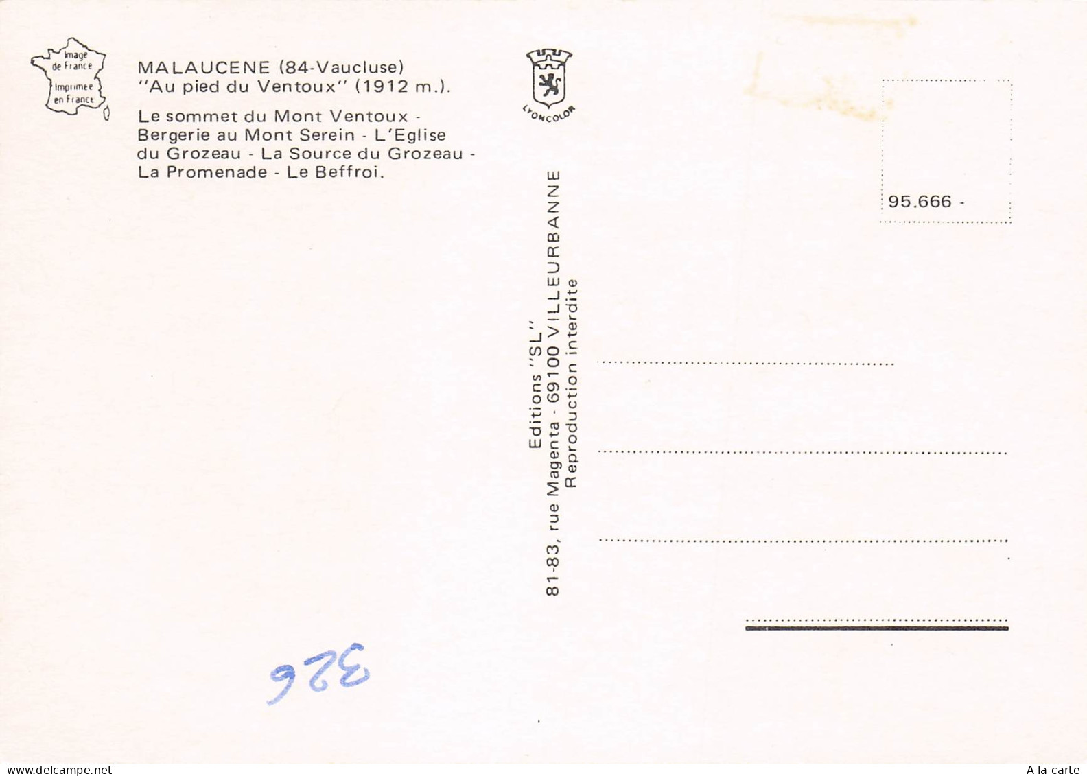84 MALAUCENE AU PIED DU VENTOUX - Malaucene