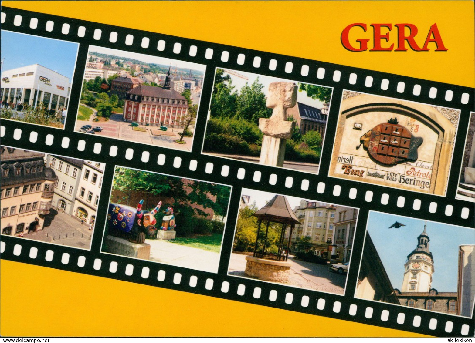 Ansichtskarte Gera Stadtteilansichten 2002 - Gera