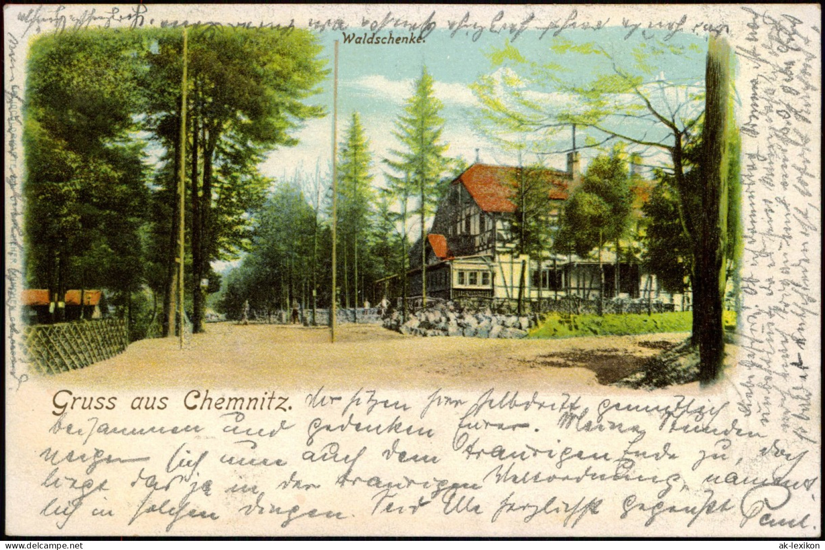 Ansichtskarte Chemnitz Waldschänke 1903 - Chemnitz