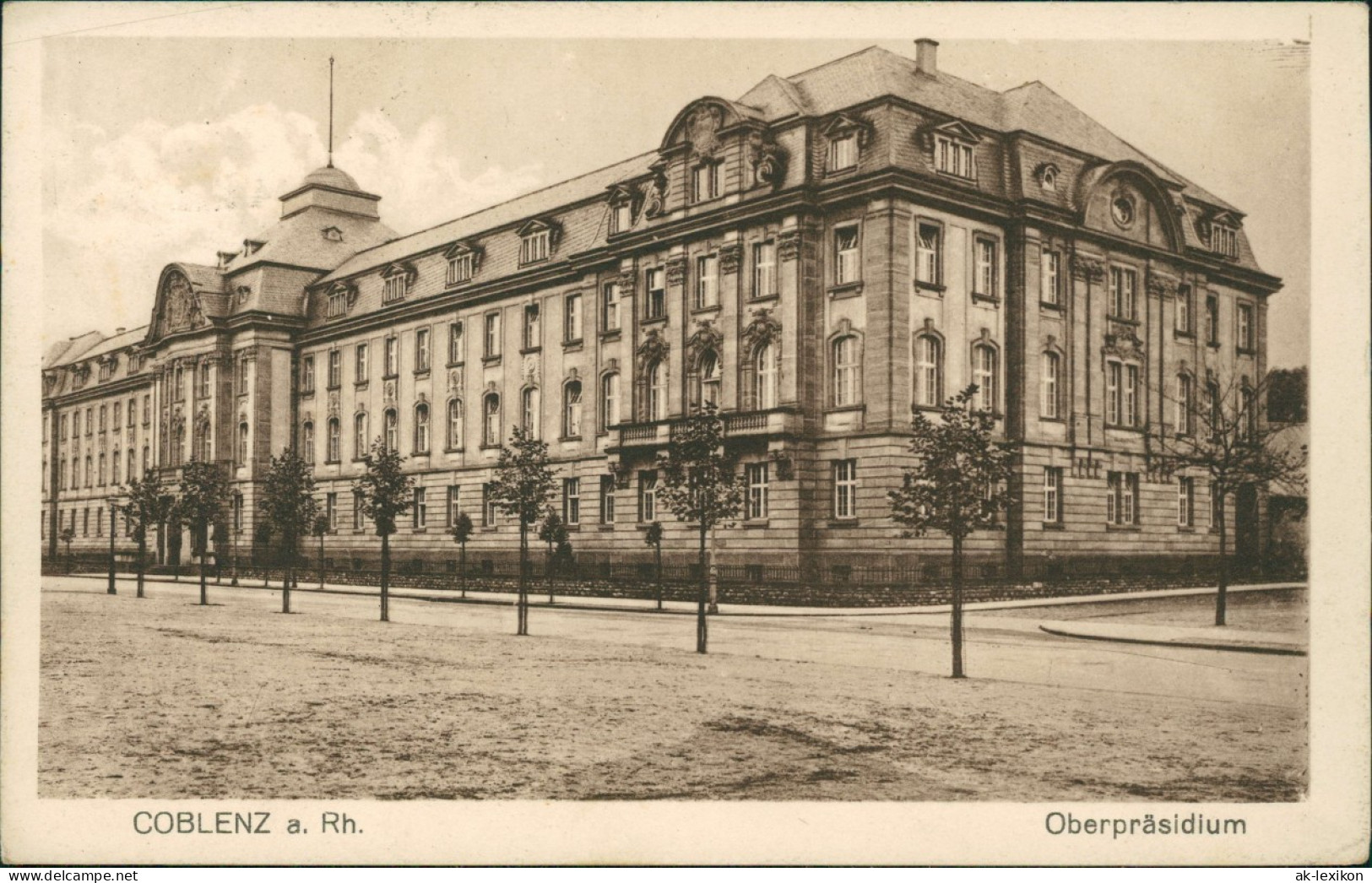 Ansichtskarte Koblenz Oberpräsidium 1929 - Koblenz