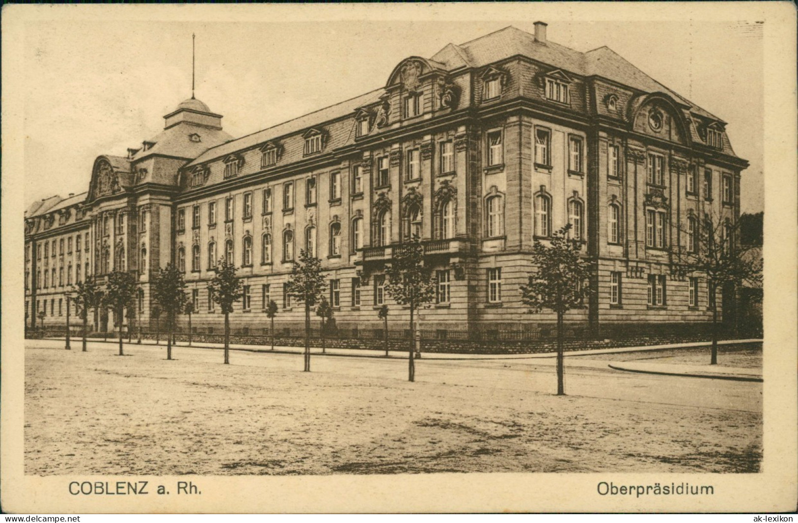 Ansichtskarte Koblenz Oberpräsidium 1928 - Koblenz