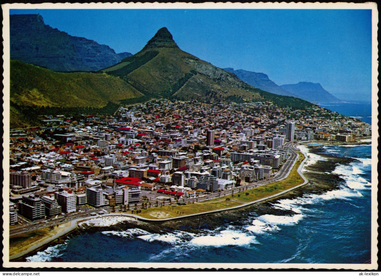 Postcard Kapstadt Kaapstad Luftbild 1973 - Südafrika