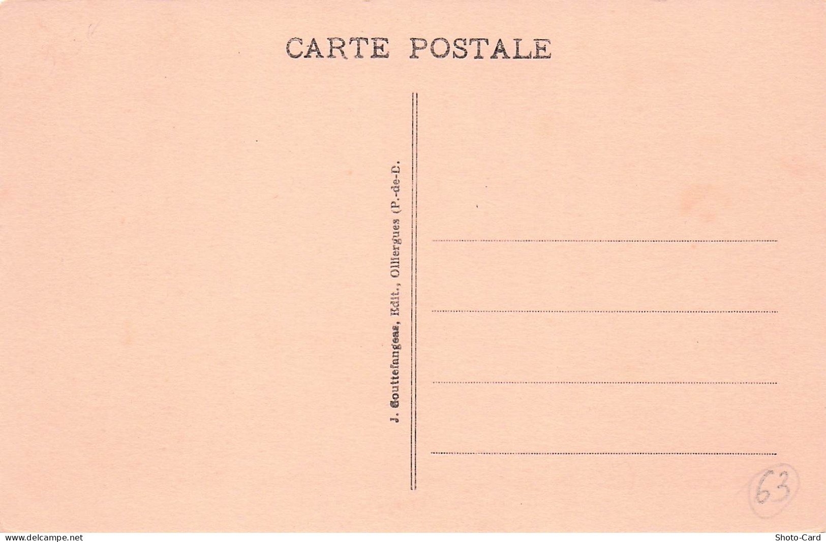 63 CHATEL GUYON CHATEAU DE TOURNOEL - Châtel-Guyon