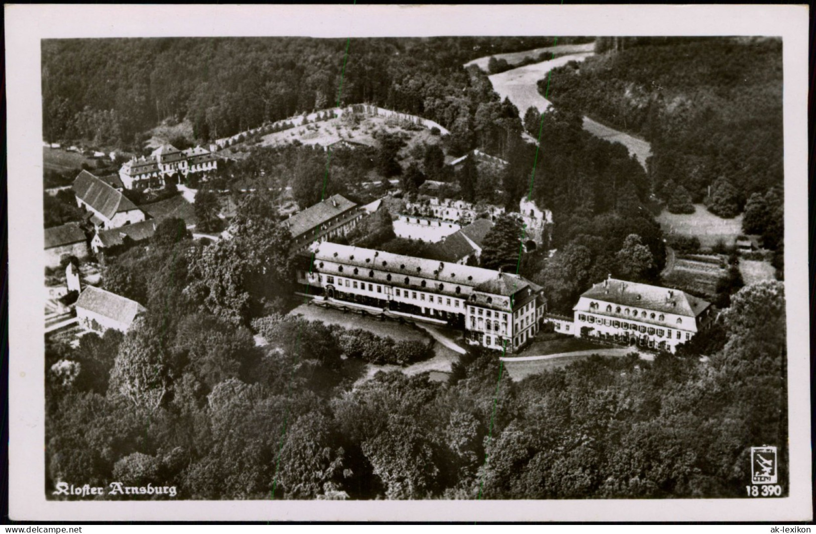 Ansichtskarte Lich Kloster Arnsburg - Luftbild 1936 - Lich